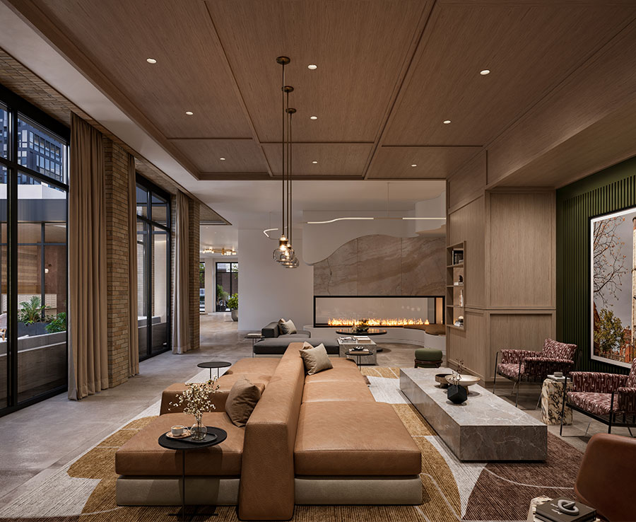 Modern Fireplace Lounge